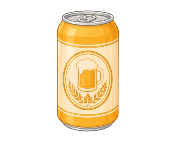 Illustration of beer, malt beverages