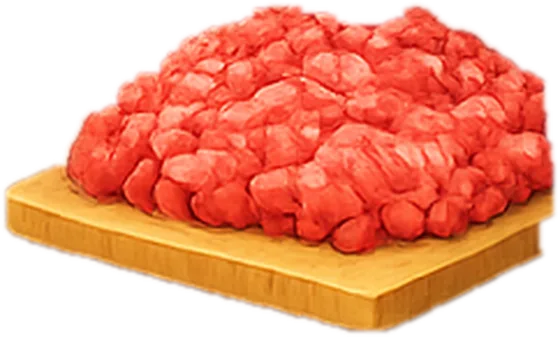 Illustration of ground beef, 100% beef